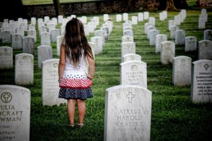 Enfant au cimetière